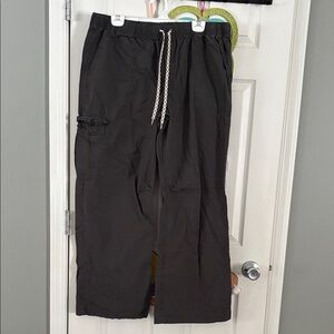 Aerie Women's Dark Gray Wide Leg Pants